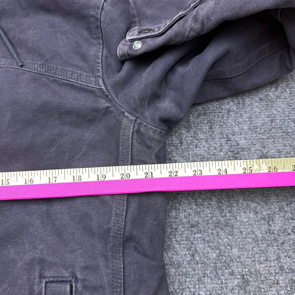 Carhartt Sandstone Berkley Jacket Women Small Sherpa Lined Hooded Faded 100657 - Picture 5 of 8